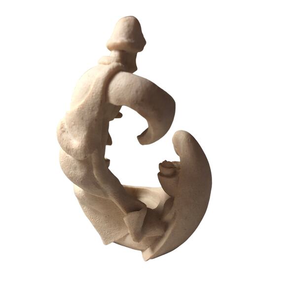 Nativity One Piece Sandstone Resin Christmas Candle Tea Light 9” - Picture 3 of 6